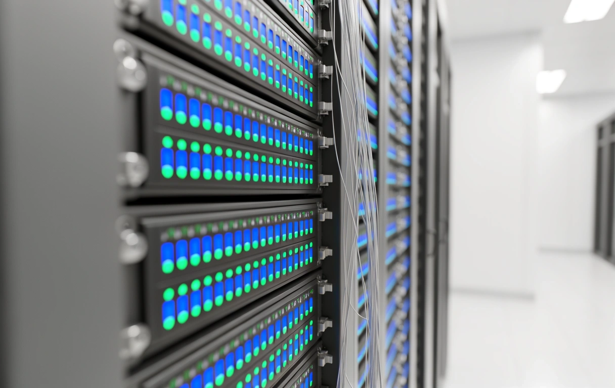 Server infrastructure representing data continuity